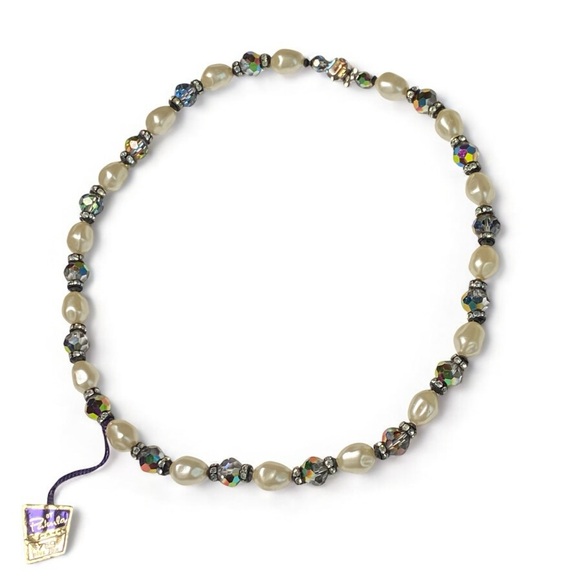 NWT 60’s VINTAGE PAKULA Pearl & Rhinestone Beaded Necklace - Picture 6 of 13